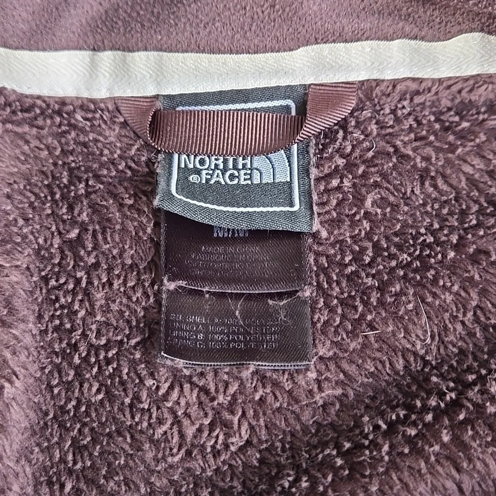 North Face Full Zip Dark Brown Fleece Jacket Women's Medium - Picture 4 of 10